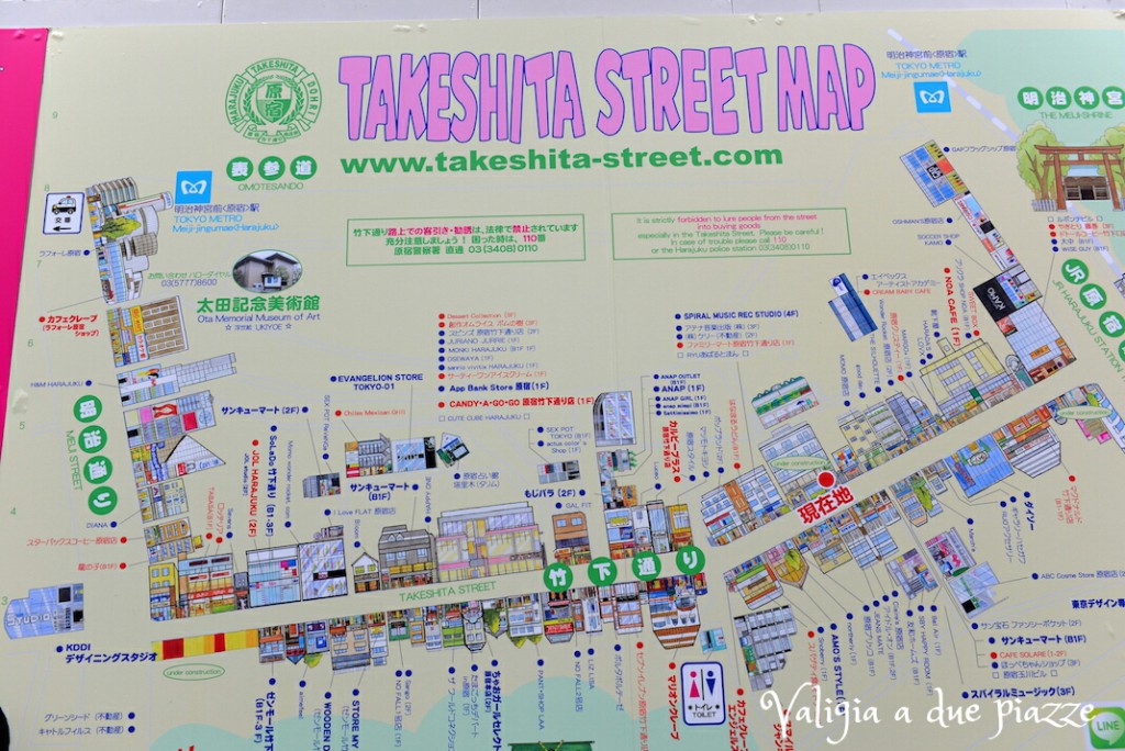 takeshita street map