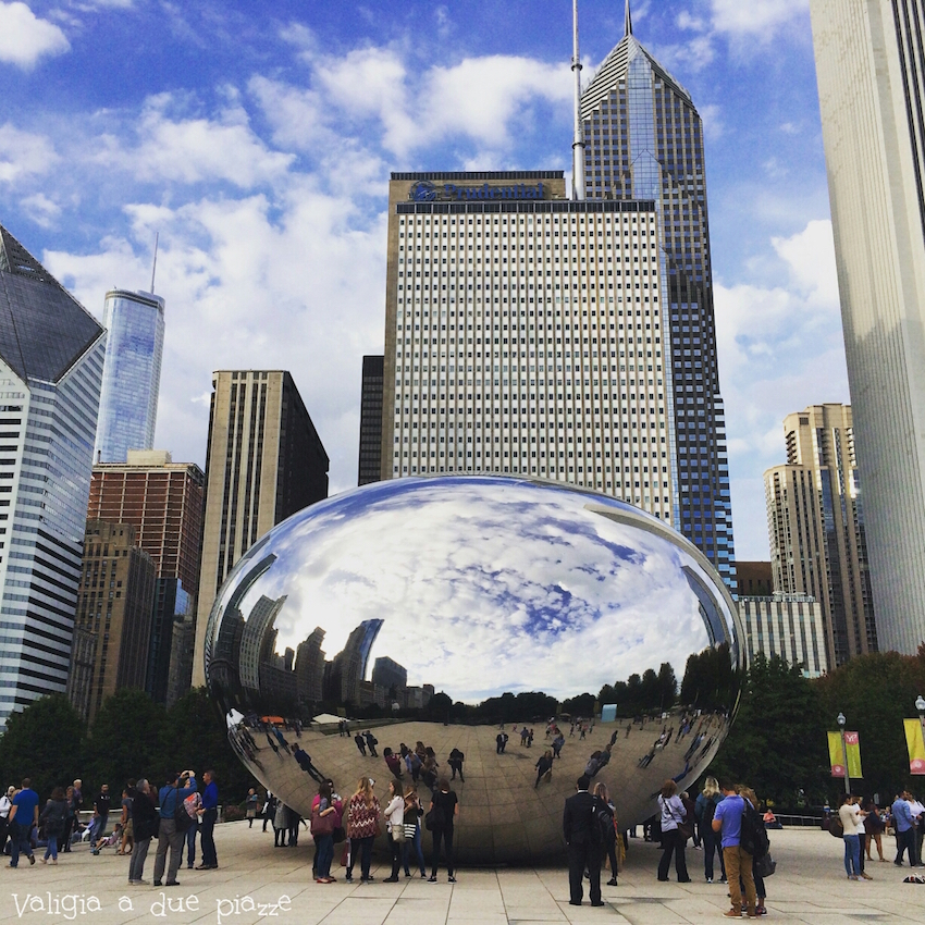 The Bean Chicago skyline