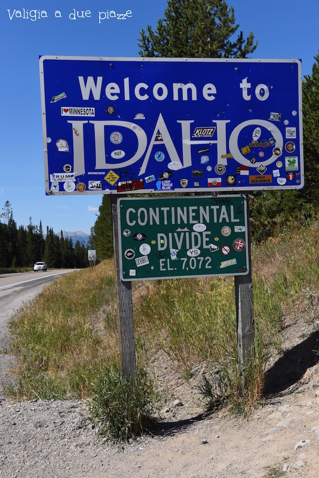 Idaho confine USA - continental divide
